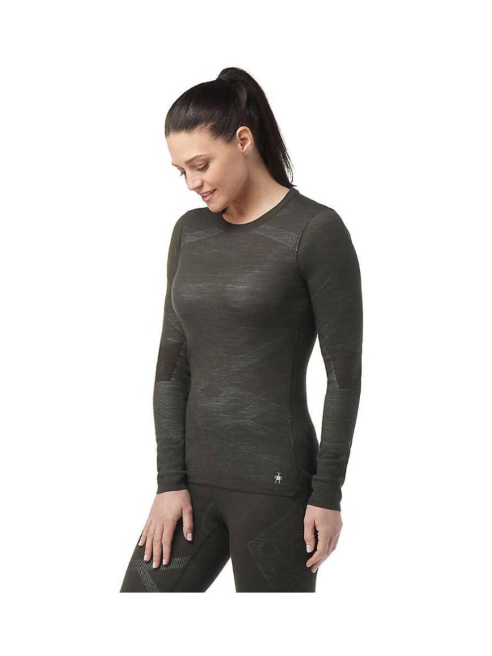 Smartwool Womens Intraknit Thermal Merino Base Layer Crew TEAL S - Picture 11 of 11